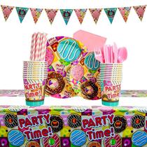 Sweet Donuts Themed Party Package Girls Birthday Decorations Raqi Paper Tray Cupcakes