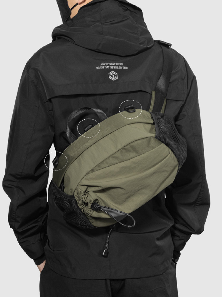 Outdoor Multifunctional Backpack, Unisex, Lightweight Sports Mountaineering Bag, Travel Hiking and Cycling Shoulder Bag, Crossbody Waist Bag