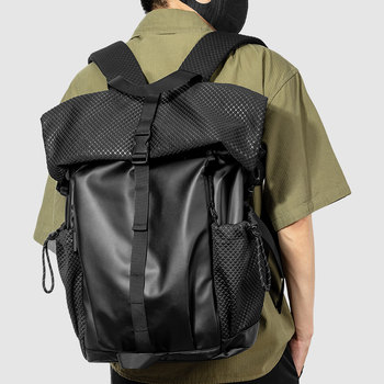 Commuting Cycling Backpack, Motorcycle Helmet Bag, Full-Face Helmet Backpack, Men's Functional Waterproof Large-Capacity Travel Computer Bag