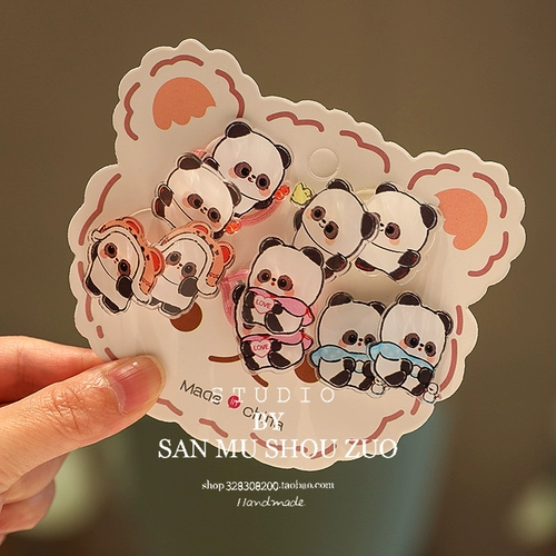 Детский маленький мультяшный аксессуар для волос, детская безвредная резинка для волос, не повреждает волосы