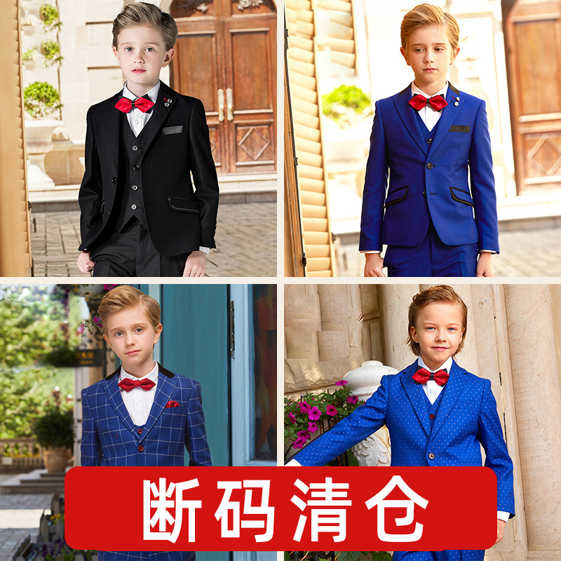 Children's suit suit boy's suit, handsome flower dress host piano performing suit