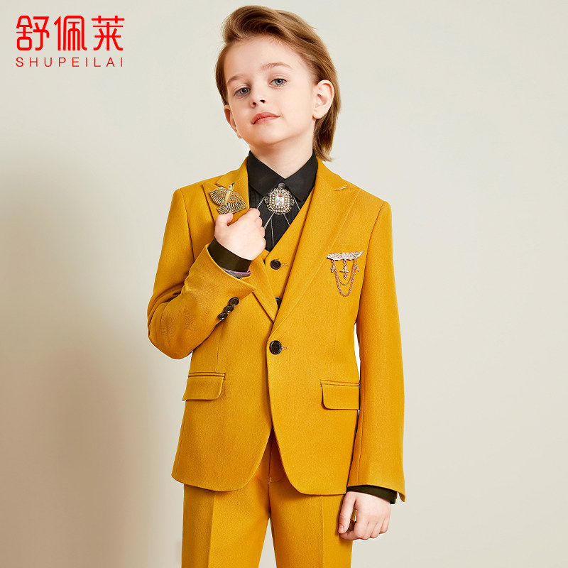 Children's suit party dress flower boy boy English boy boy boy host catwalk stage piano costume