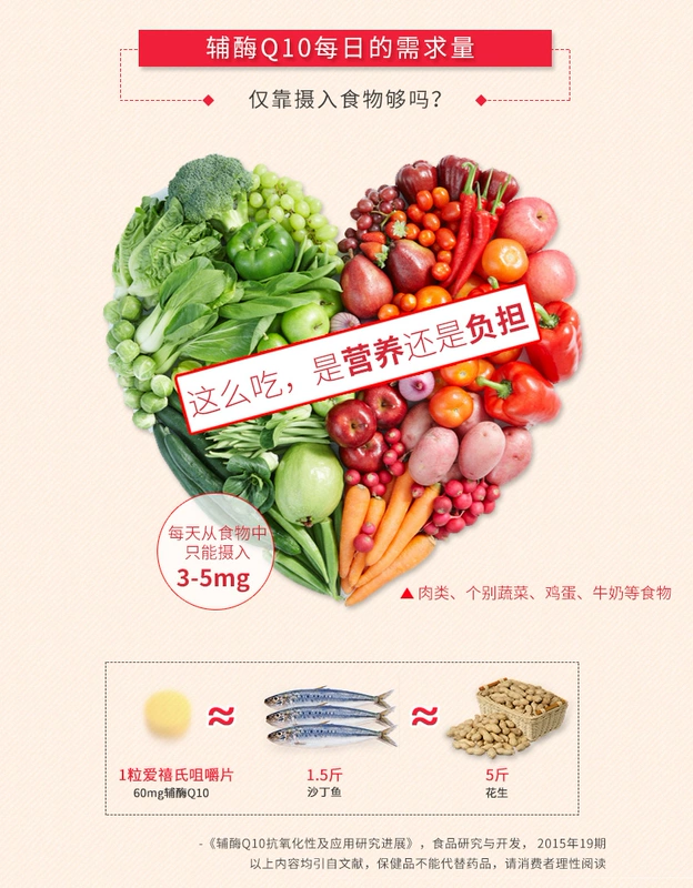 Nồng độ cao của coenzyme Q10 viên nhai tinh chất 180 miếng nam và nữ chính hãng dành cho người trưởng thành sản phẩm chăm sóc sức khỏe dinh dưỡng tim - Thực phẩm sức khỏe thực phẩm chức năng tăng chiều cao