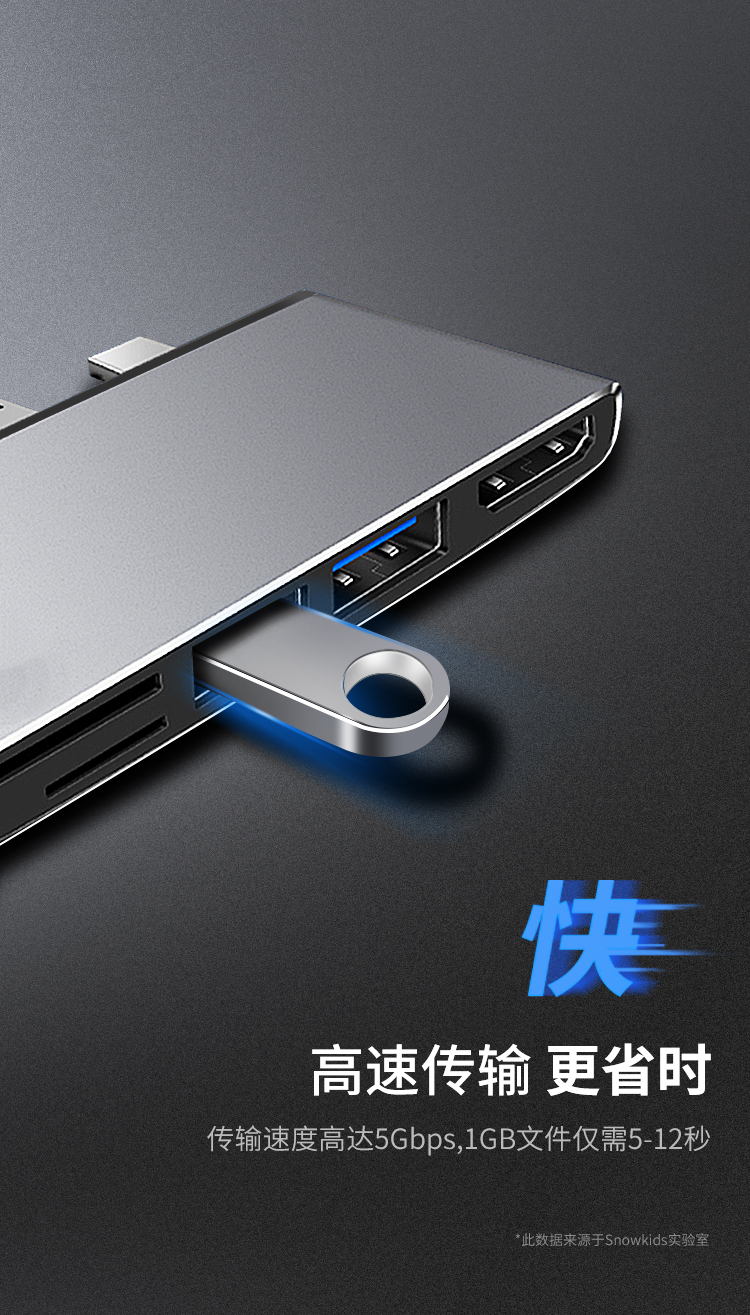 Microsoft Surface Pro6 bến tàu USB3.0 bên ngoài 3 4 5laptop mở rộng HDMI Tablet PC - USB Aaccessories quạt xiaomi solove f5