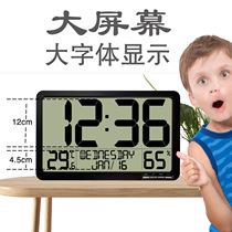 Popular large-screen display multi-function electronic clock home commercial public place wall clock household temperature and humidity electrical products