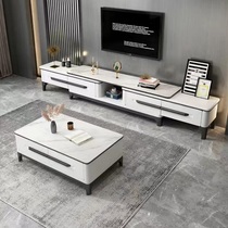 Light luxury combination floor cabinet modern Nordic suit coffee table TV cabinet living room 2021 new small apartment simple