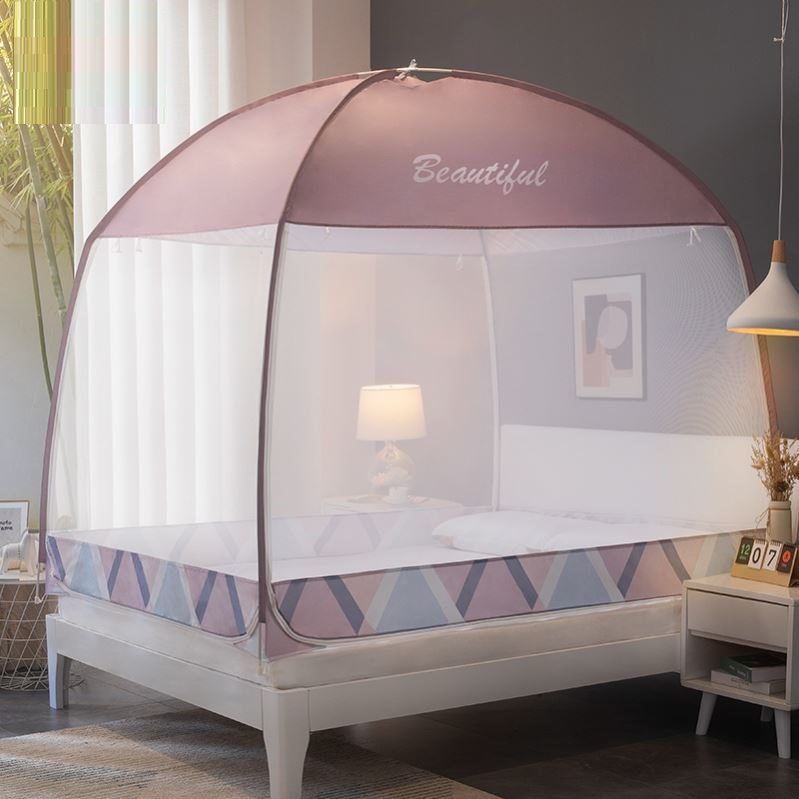 Mosquito net 2021 new net red folding children's awning portable simple high-end installation-free yurt dustproof top cloth - Taobao