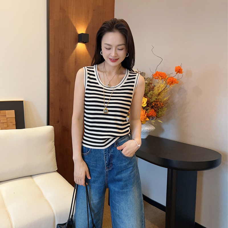 Doudou Dh【Fashion Vest】Korean Style Versatile Slimming Comfortable Breathable Women's Inner Vest-26Qt13005 Doudou Dh【Fashion Vest】Korean Style Versatile Slimming Comfortable Breathable Women's Inner Vest-26Qt13005