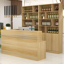 Hotel cash register wine cabinet combination catering restaurant restaurant barbecue integrated hot pot retro wine display cabinet bar