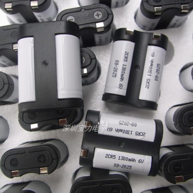 2CR5 lithium battery 6V camera 2CR-5W camera camera 2CP3845 lithium battery 1300mah sufficient
