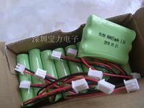 Cordless telephone charging battery 3 6V 650mah 7 Number AAA rechargeable battery pack with connector