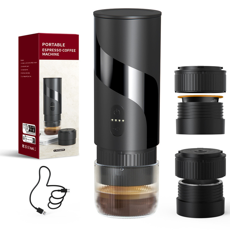 New Product Portable Two-In-One Coffee Machine Capsule Extraction Small Outdoor Office Electric Espresso Machine
