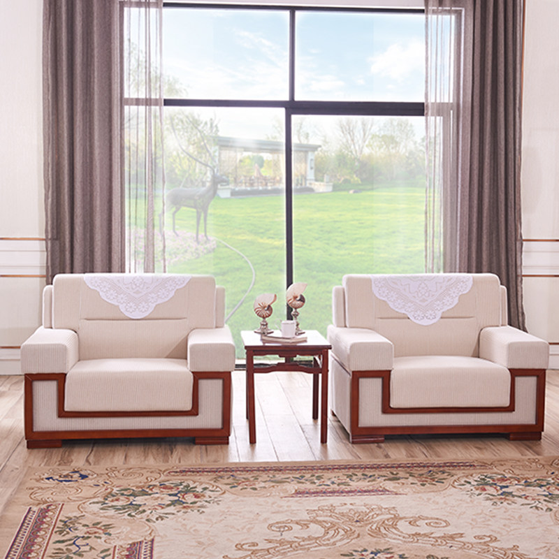 VIP Reception Conference Office Sofa Brief Modern Chinese Business Hall Meeting Living-room Fabric Single Composition-Taobao