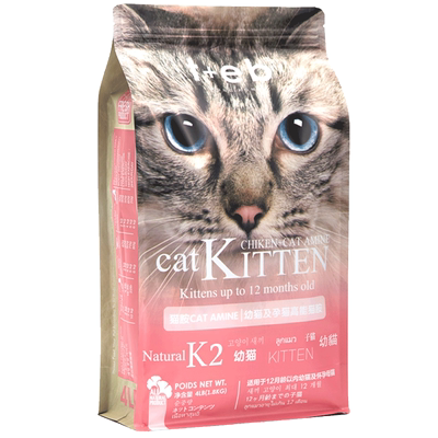 TEB汤恩贝K2幼猫猫粮1.8kg进口原料奶糕怀孕母猫天然猫粮营养增肥