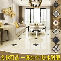 Door tile floor stickers pattern home decoration high-grade beauty shop waterproof and wear-resistant kitchen simulation living room hotel