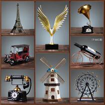 Model room art living room ornaments Nordic simple bedroom home screen Japanese hotel a pair of door Hall cabinets wall cabinets