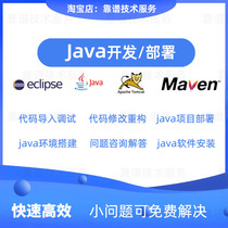 Java development program customization h5 web page production secondary development project source code deployment server construction and debugging