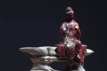 Indian small leaf red sandalwood carving carving Buddha statue carving living room porch root carving ornaments