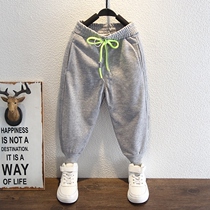 Childrens clothing boys pants childrens spring and autumn models 2021 new small childrens spring sports casual pants boys wear