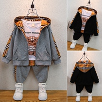 Boy set childrens autumn suit 2021 Spring and Autumn New Net red baby leisure foreign style small children tide dress