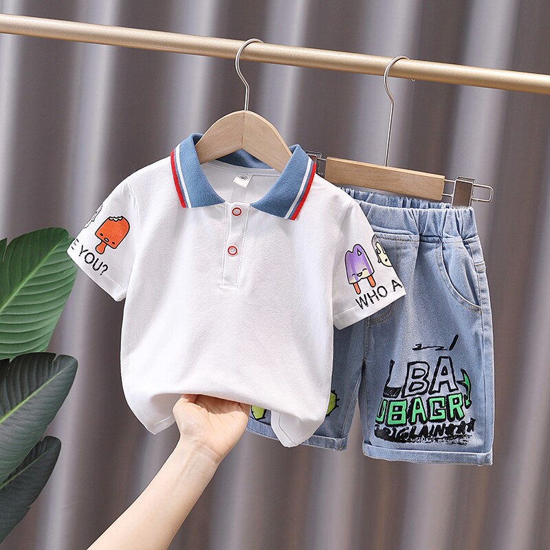 polo shirt boy suit summer short sleeve children boy foreign pie summer dress boy trendy boys fashion baby boomers