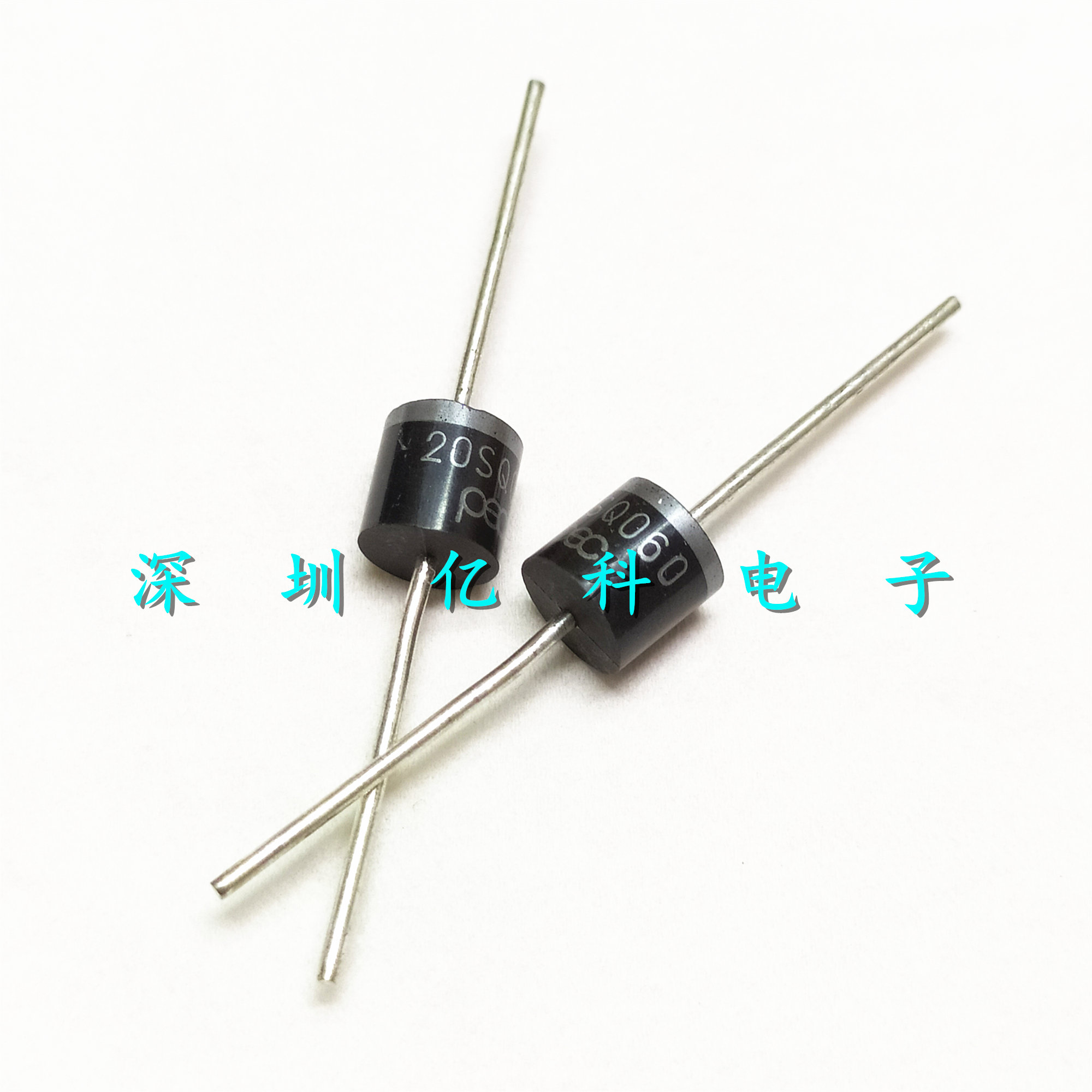 太阳能肖特基二极管 20SQ060 大电流20A/60V 大功率 直插R-6/P600