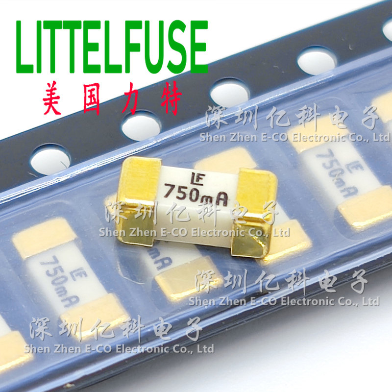 0451.750MRL美国力特1808贴片陶瓷保险丝管LF 750mA 125V 快熔断