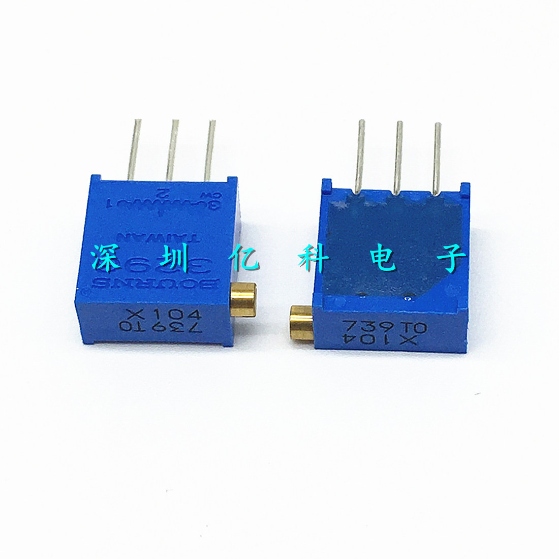 3296X-1-104LF进口BOURNS精密多圈可调电阻/电位器100K 侧调 X104