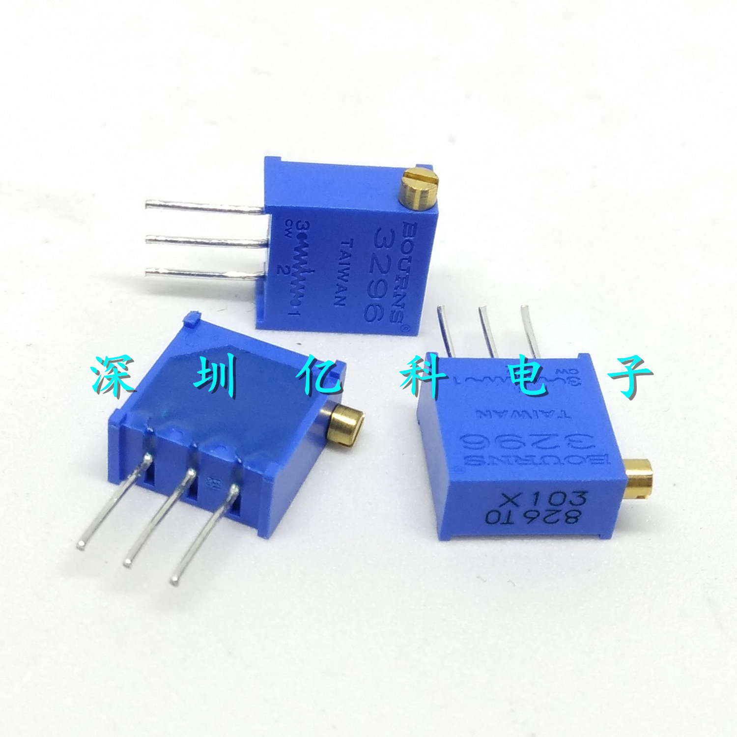 3296X-1-103LF进口BOURNS精密多圈可调电阻/电位器 10K 侧调 X103