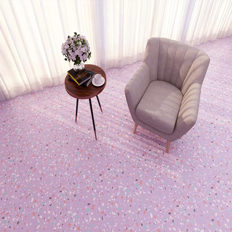 Color imitation water grinding stone 60X60 tile bedroom anti-slip abrasion resistant retro brick Southeast Asian coffee shop dining room floor tiles