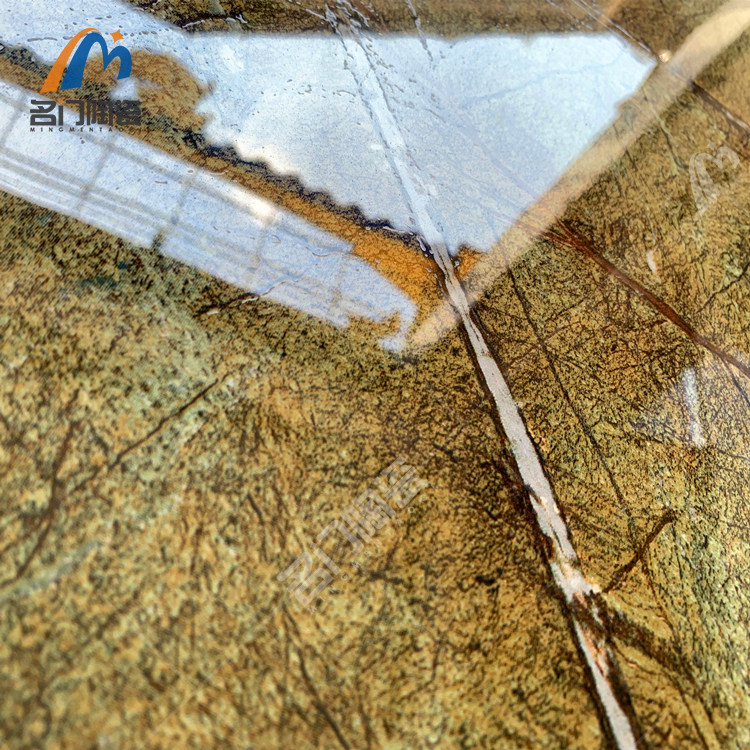 800 rainforest green natural rock grain marble floor tiles Malaysian style personality decoration building materials 8-year-old shop