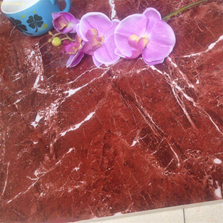 Purple Red Stone Ground Brick Background Wall Living-room Flower Frame Hotel Dark Decorative Brick Cascade Side Brick Red Bottom Small White Grain