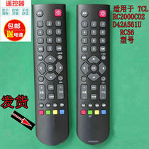 Suitable for TCL LED LCD TV RC2000C02 RC56 D42A561U remote control