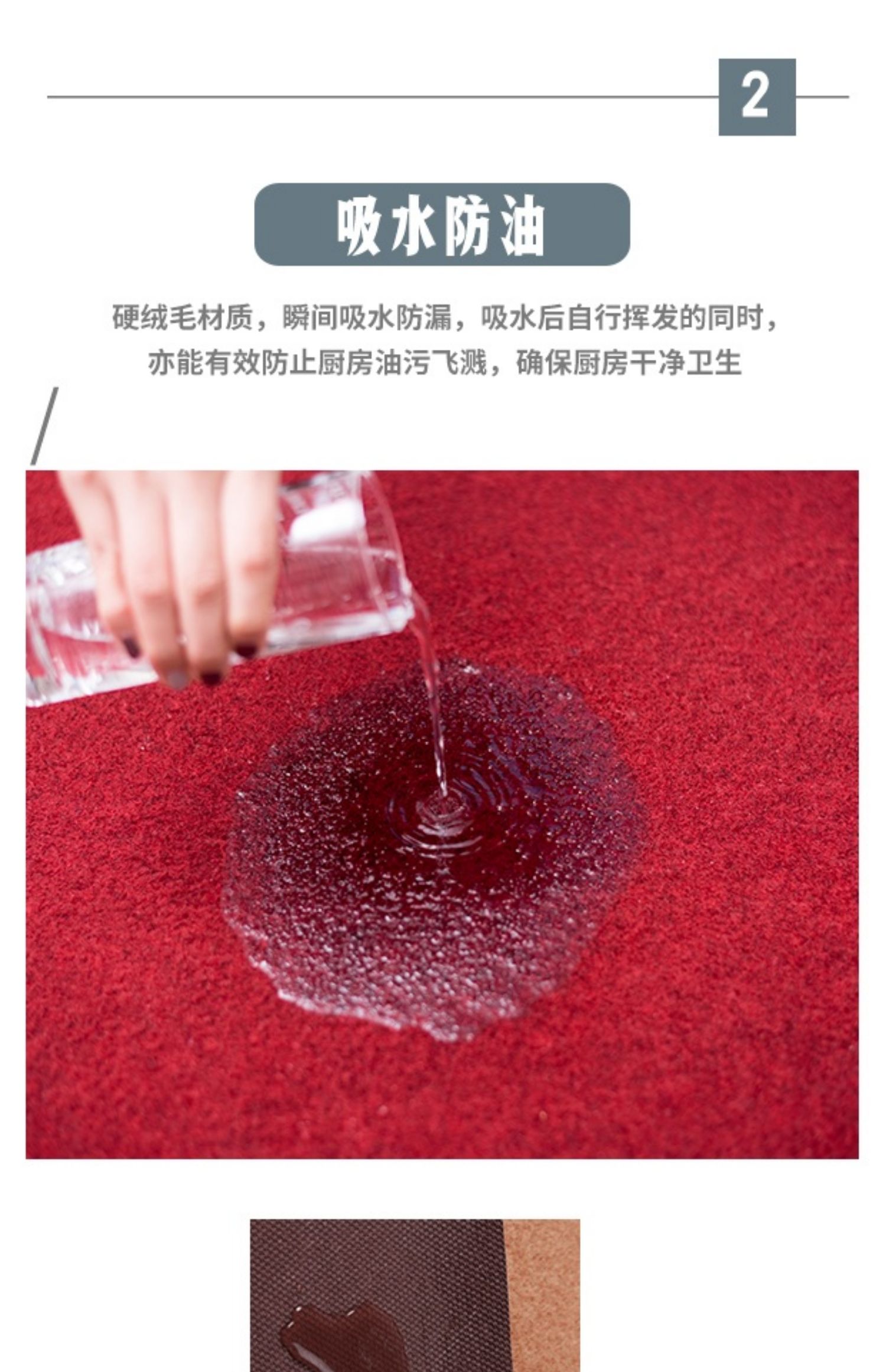 Thảm cửa có thể được cắt vào trần nhà hộ gia đình thảm thấm chống trượt hành lang nhà bếp thảm phòng ngủ - Thảm thảm khách sạn