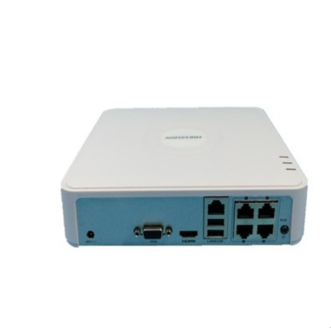 Hikvision DS-7104N-F1 4P network hard disk remote recorder NVR with 4 road 8 POE power supply