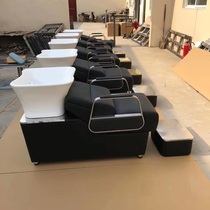 美发店家具美发洗头床发廊专用理发店半躺式冲水床陶瓷盆简约现代