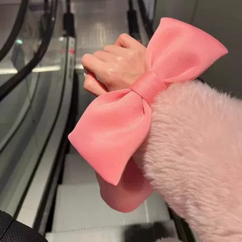 Космическая высококачественная большая маленькая сумка на одно плечо с бантиком, сумка на запястье, в корейском стиле, Южная Корея