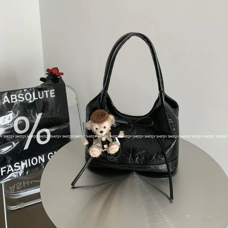  Handheld shoulder bag, summer one-shoulder bag with bow, South Korea