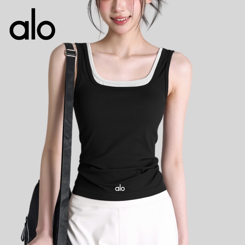 Aio All-In-One Pilates Yoga Vest for Women, Contrasting Color Slim-Fit Sleeveless Fitness Top, Summer Sports Bra Aio All-In-One Pilates Yoga Vest for Women, Contrasting Color Slim-Fit Sleeveless Fitness Top, Summer Sports Bra