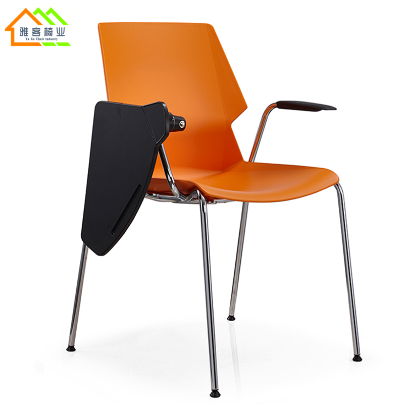 PP Plastic Meeting Recording Chair Flooding Chair Mobile Training Chair