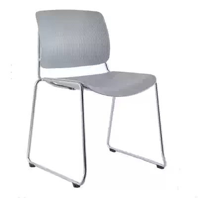 Popular non-slip office chair plastic steel Creative Training chair bow conference chair white plastic simple meeting chair