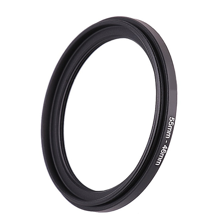 55-46mm lens filter adapter ring 55 lens to 46 filter 55 external thread 46 internal thread large to small