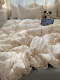 Class a Four-Piece Bedding Set, Pure Cotton, New Lace Trim Duvet Cover, Bed Sheet, Quilt Cover, Student Dormitory Three-Piece Set 3