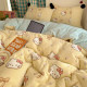 Class a milk velvet bed four-piece set 2026 new KT cat thickened warm coral velvet quilt cover bed sheet three-piece set 4