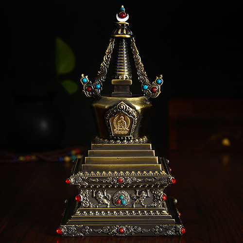 Tibetan Bodhita Tasheriver Taiwan - Palace household piece is about 18 cm high