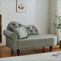 Technology leather chaise sofa single small apartment living room bedroom double small sofa pure leather lazy sofa recliner