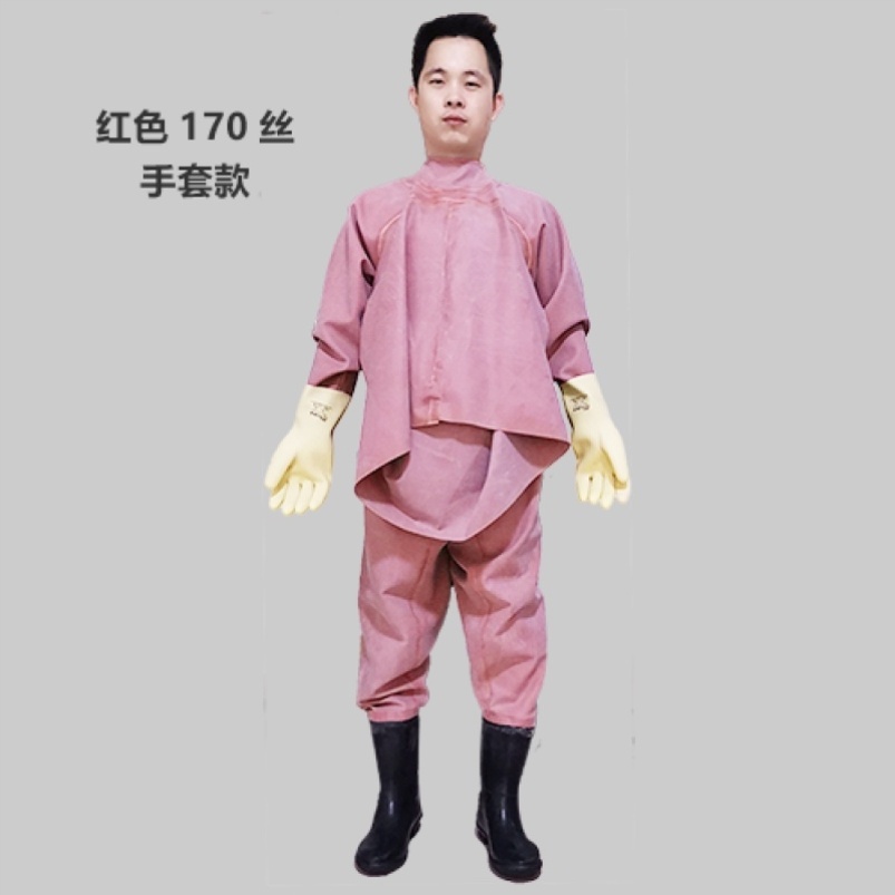 Dig Lotus Clothing Sewer Pants Reservoir Rain Pants With Rain Shoes Waterproof Clothing Water Shoes Half Body Male Fork Catch Fish Full Body Thickening