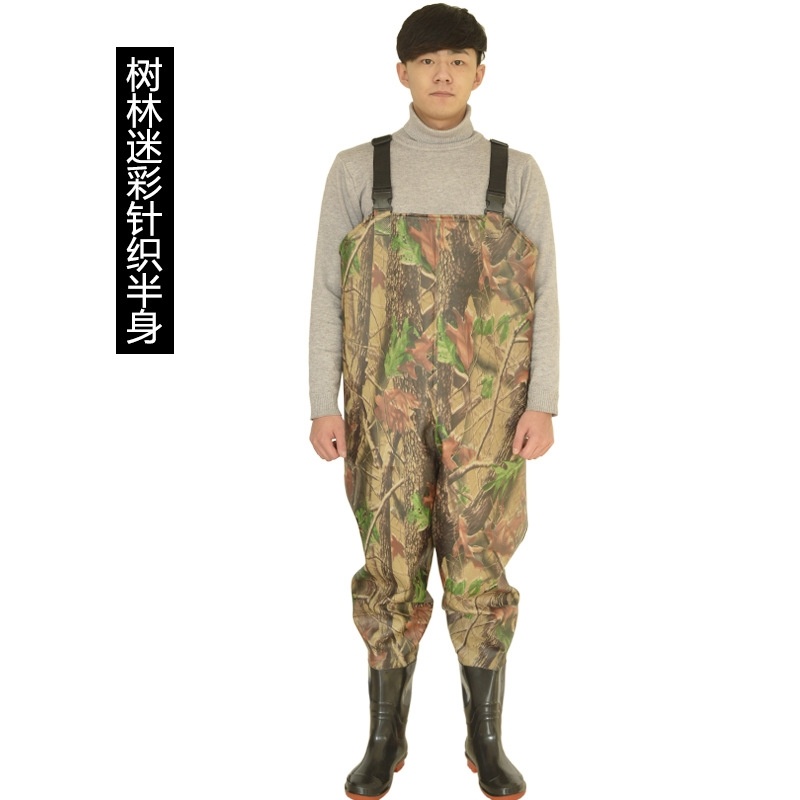 Water Pants Thickened Wear-Resistant Leather Pants Fishing Bags Half-length Rain Pants Unisex Waterproof Clothes Leather Fork Pants