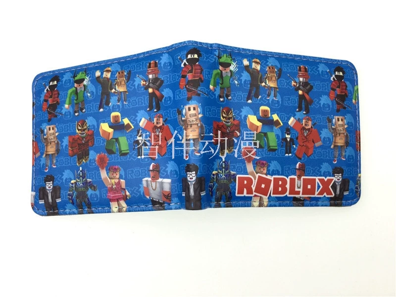 Периферий ROBLOX игры короткая зажимная клипса, виртуальный мир анимация, PU-кожа с принтом, детский монетник
