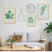 Solo collection Living room decoration painting Coffee restaurant background wall combination hanging painting Nordic simple wall painting Retro wall decoration